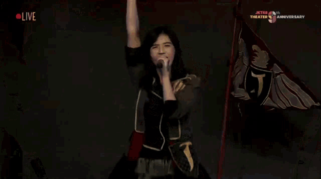 a live broadcast of a theater anniversary