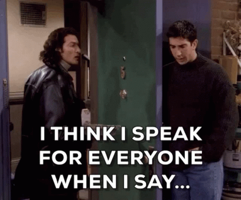 I think I speak for everyone when I say... *closes door*