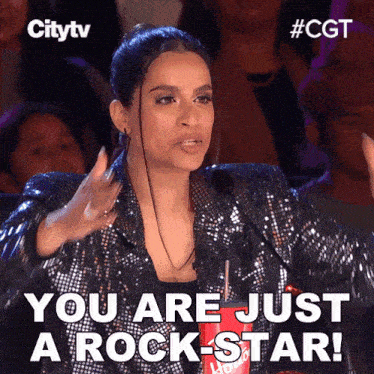 You Are Just A Rock-star Lilly Singh GIF - You Are Just A Rock-star Lilly Singh Canada'S Got Talent GIFs