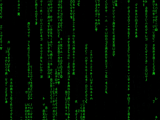 a computer screen with a lot of green letters and numbers