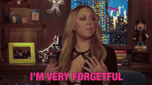a woman says that she is very forgetful