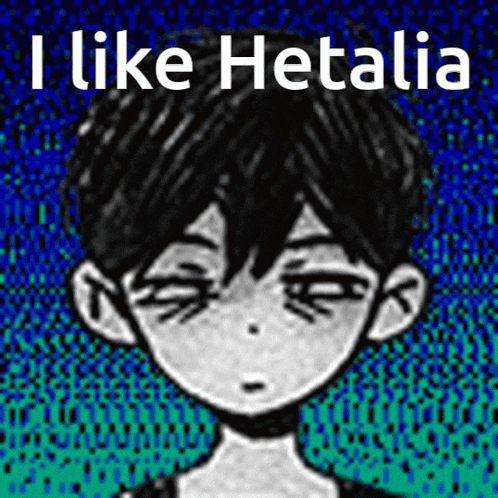 a drawing of a boy with the words i like hetalia
