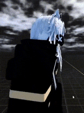 a computer generated image of a person 's head with a x on it