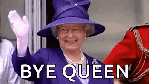 Queen Elizabeth Wave GIF