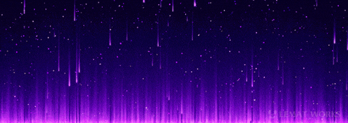 a purple background with purple lines and stars falling