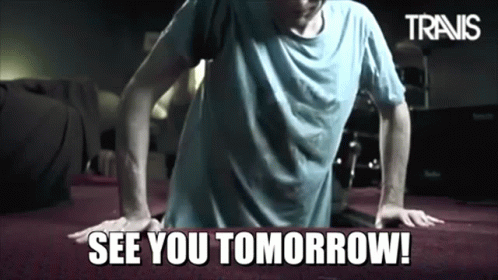 Travis Fran Healy GIF - Travis Fran Healy See You Tomorrow GIFs