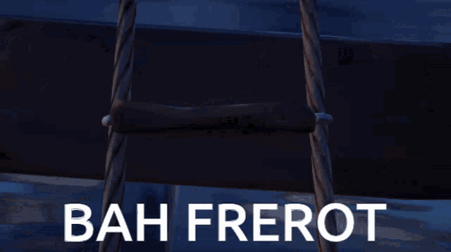 a picture of a boat with the words bah frerot written on it