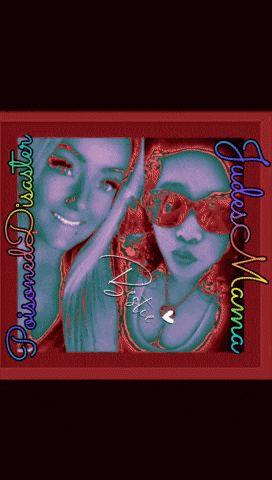 a picture of two women with the words poisoned disaster