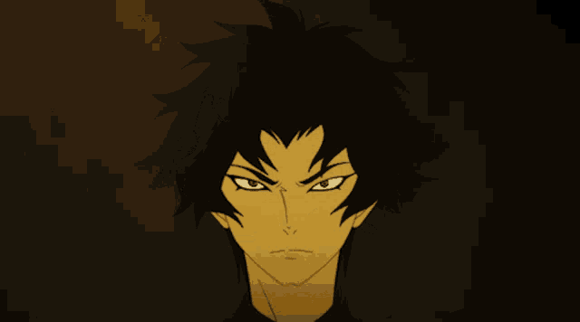 a cartoon drawing of a man with a yellow face