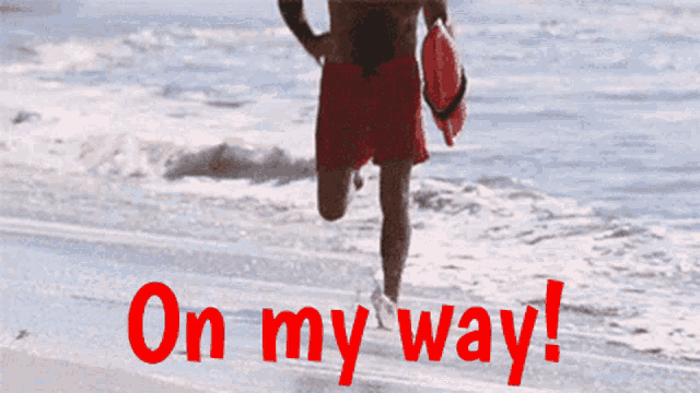 Baywatch On My Way GIF - Baywatch On My Way Hoff To The Rescue GIFs