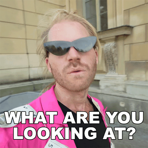What Are You Looking At Matthias Krenz GIF - What Are You Looking At Matthias Krenz Radical Living GIFs