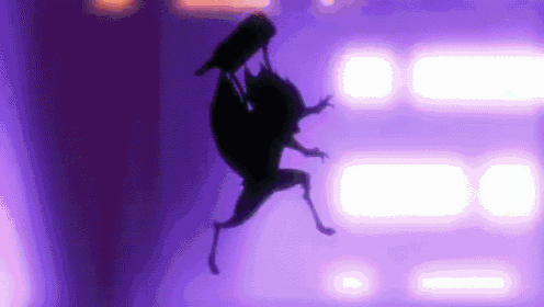 a silhouette of a person flying through the air with a skateboard .