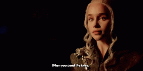 Game Of Thrones Bend The Knee GIF - Game Of Thrones Bend The Knee Emilia Clarke GIFs