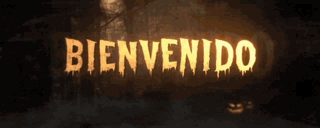 a sign that says bienvenido in spanish