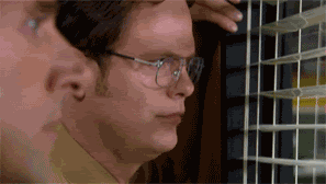 Dwight Smile GIF - The Office Dwight Schrute Rainn Wilson GIFs