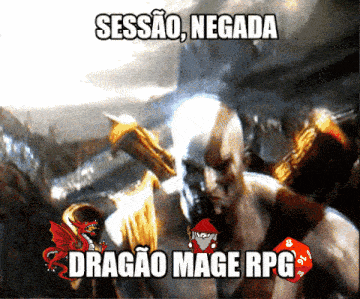 a poster for a game called dragão mage rpg with a dragon