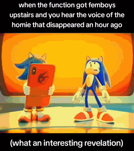a cartoon of sonic the hedgehog holding a cell phone