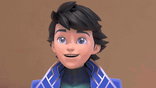 a close up of a cartoon character 's face with his mouth open