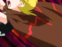 a cartoon character with yellow hair is laying on a blanket