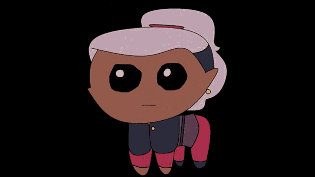 a cartoon character is surrounded by confetti and has a hat on