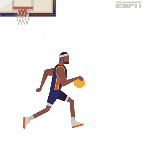 a basketball player is jumping in the air with a ball .