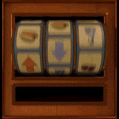 a slot machine with the number 7 on the right