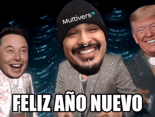 a man wearing a hat that says " multivers " on it