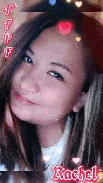 a picture of a girl with the name rachel on the bottom
