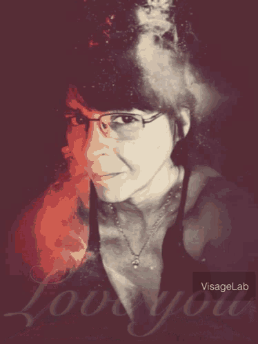 a close up of a person 's face with the word visagelab on the bottom right