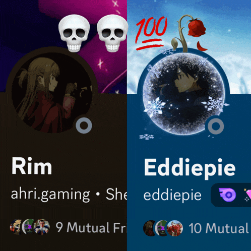 rim and eddiepie 's profiles are side by side