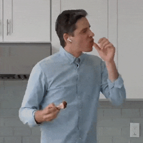 Finger-licking Good Brian Lagerstrom GIF - Finger-licking Good Brian Lagerstrom The Food Is So Nice GIFs