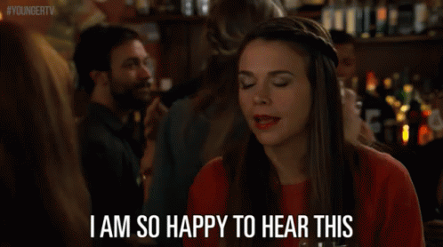 I Am So Happy To Hear This GIF - Younger Tv Land Sutton Foster GIFs