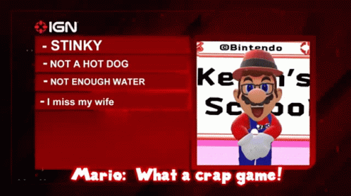 Smg4 Mario GIF - Smg4 Mario What A Crap Game GIFs