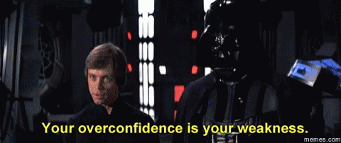 Luke Skywalker Overconfidence GIF - Luke Skywalker Overconfidence Weakness GIFs