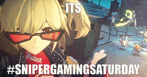 a video game character wearing sunglasses and a shirt that says error