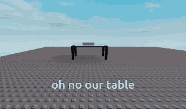 Oh No Our Table Its Broken Roblox Studio GIF - Oh No Our Table Its Broken Roblox Studio Roblox Meme GIFs
