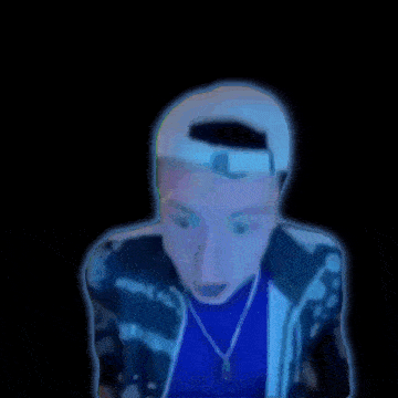 a man in a blue jacket and a blue shirt with the word tik tok on the bottom right