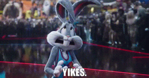 Space Jam Bugs Bunny GIF - Space Jam Bugs Bunny Yikes GIFs