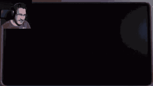 a man playing five nights at freddy 's with a bonnie bear