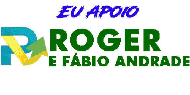 a logo for eu apoio roger e fabio andrade is shown