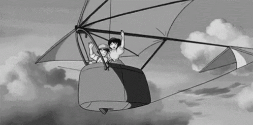 Studio Ghibli Gliding GIF - Studio Ghibli Gliding Flying GIFs