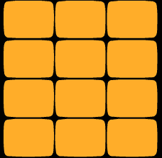 a black and yellow cube with the letter a in the center