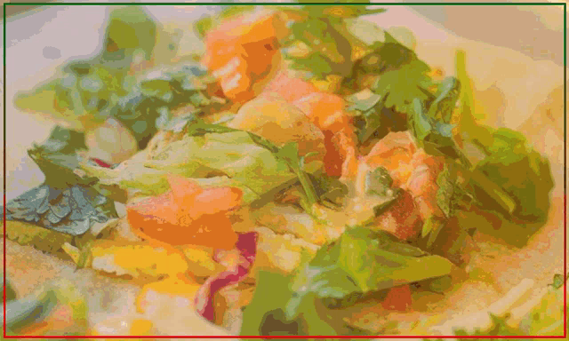a picture of a salad with the words " best vegetarian food near me "
