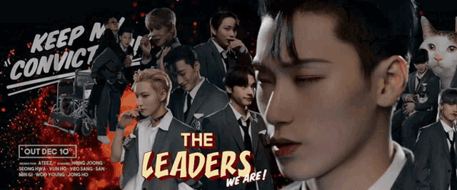 a poster for a group called the leaders