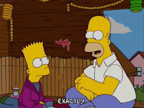 Homer Simpson Bart Simpson GIF - Homer Simpson Bart Simpson Exactly GIFs