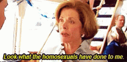 a woman says look what the homosexuals have done to me ..