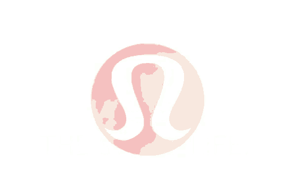 a black and white logo in a circle on a black background