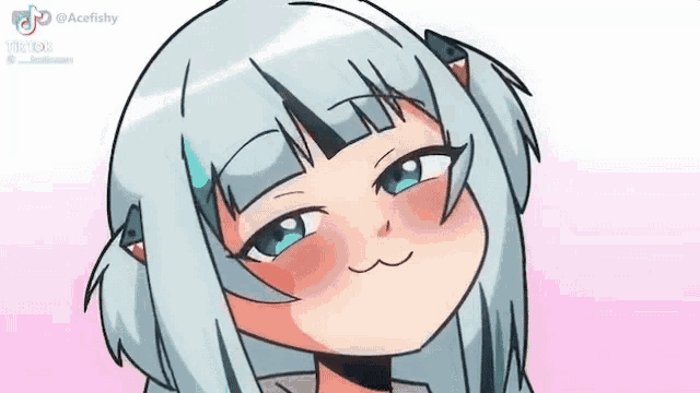 a close up of a cartoon character making a funny face with her mouth open .