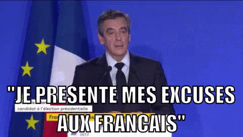 Je Presente Mes Excuses Aux Français GIF - Desole Francois Fillon GIFs