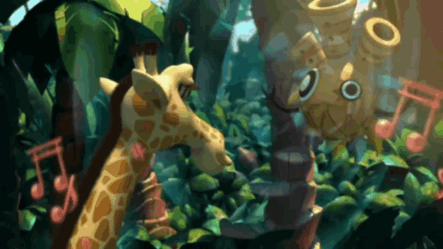 Canopy The Giraffe Cyril The Squirrel GIF